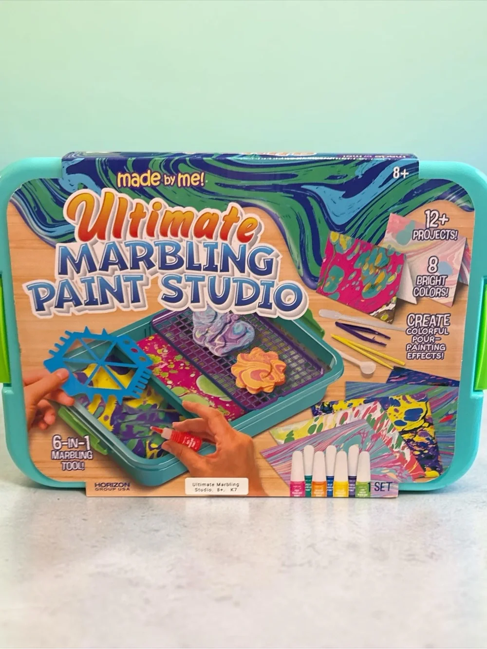 made by me! Ultimate Marbling Paint Studio - Teal Case